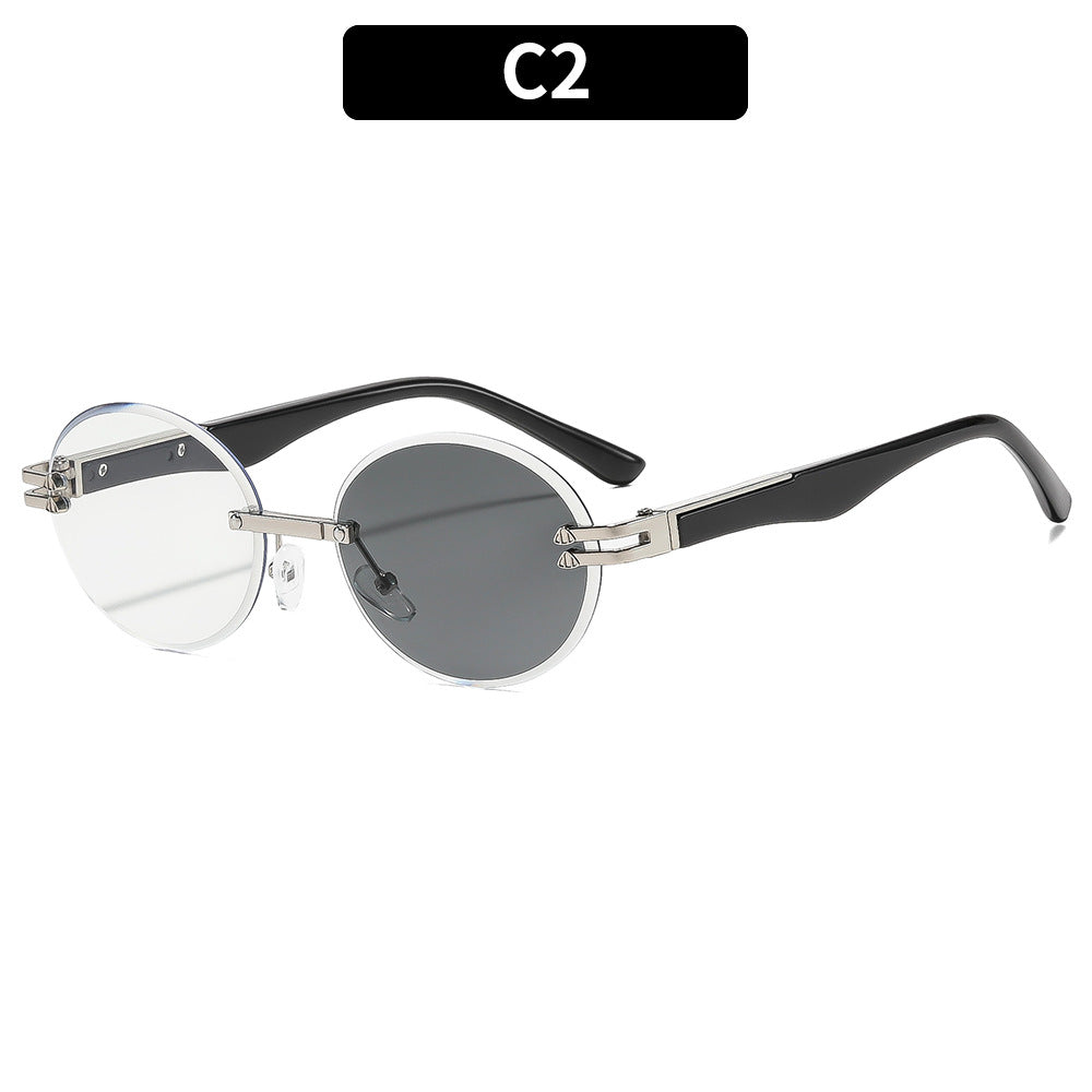 Deluxe Runde Rahmen Sonnenbrille