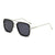 Damen modische quadratische Sonnenbrille mit metallischen Details Karnz