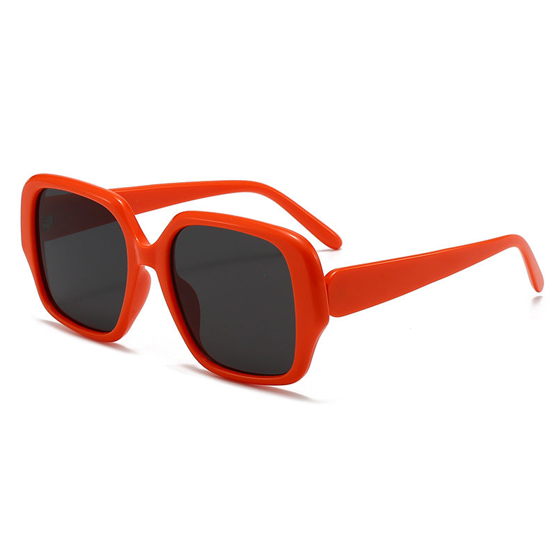 Damen modische quadratische Sonnenbrille mit breitem Rahmen Karnz