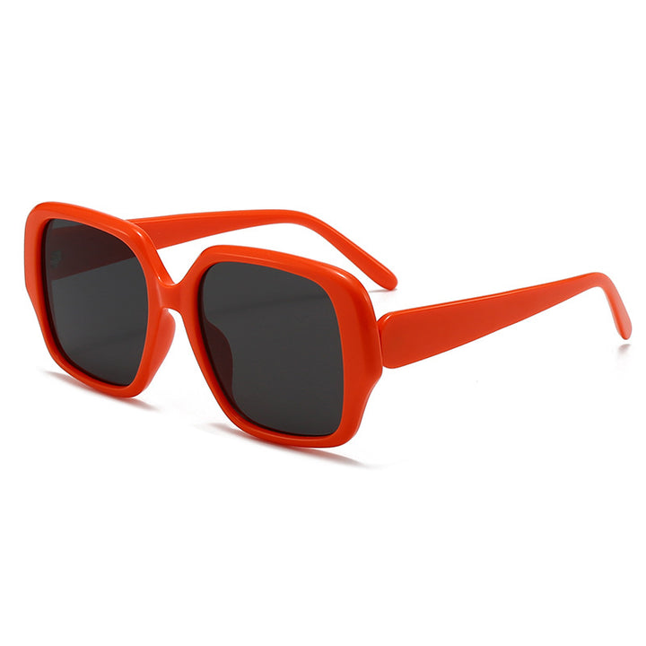 Damen modische quadratische Sonnenbrille mit breitem Rahmen Karnz