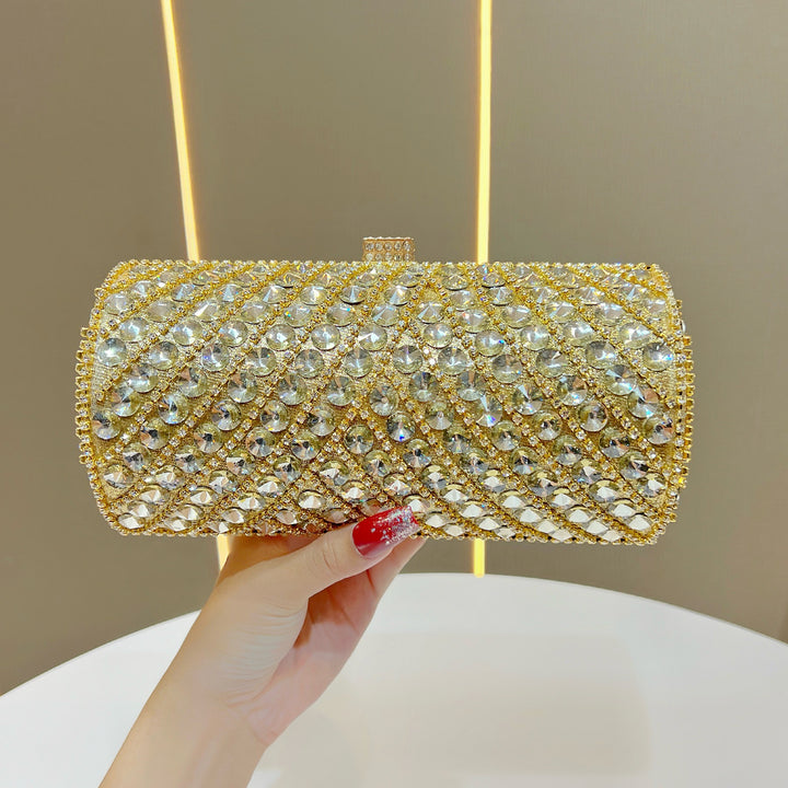 Glitzernde kristallbesetzte Abend-Clutch