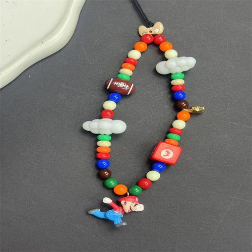 Bunte Charakter-Themen Perlen-Lanyard Karnz