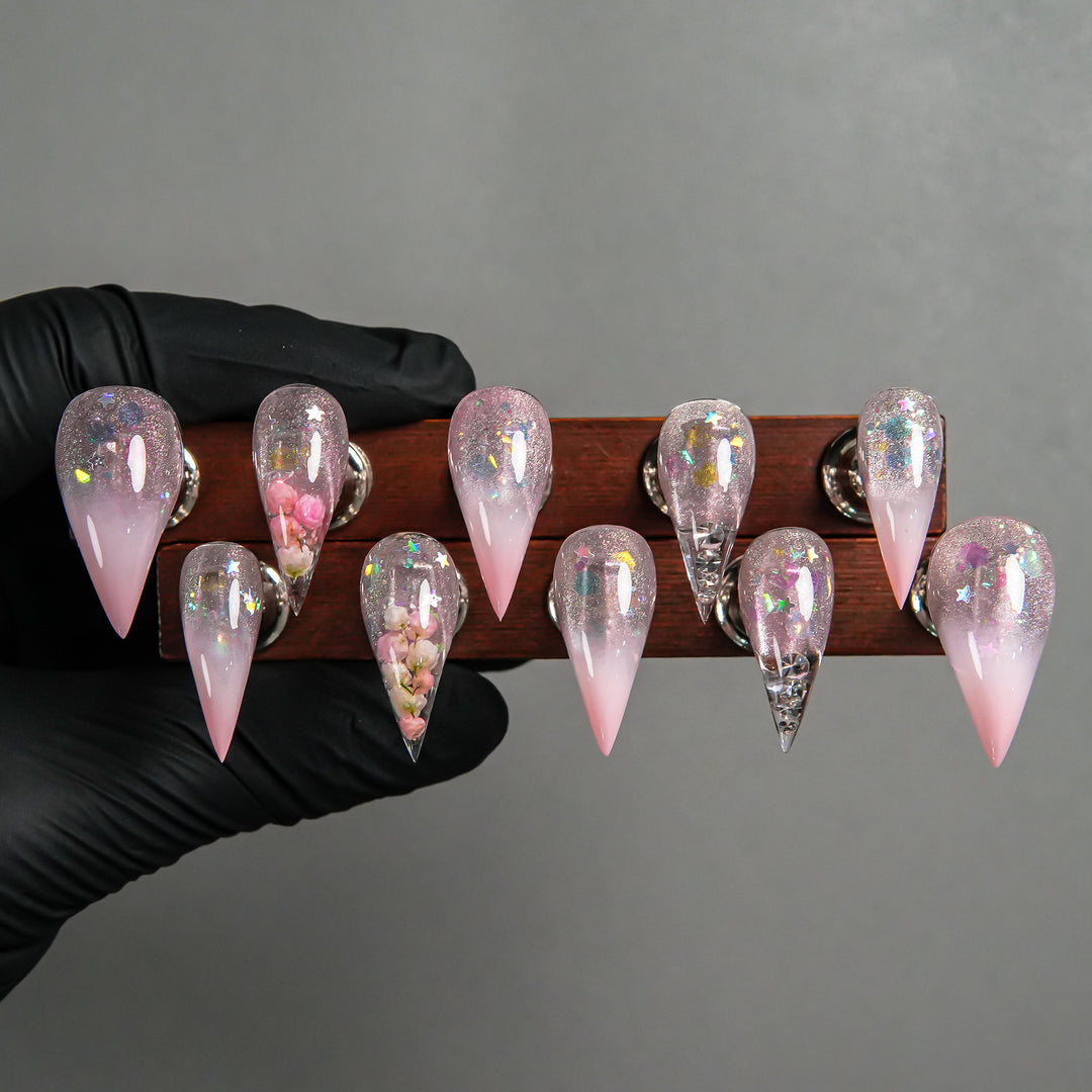 Stiletto Press-On Nagelkunst Set