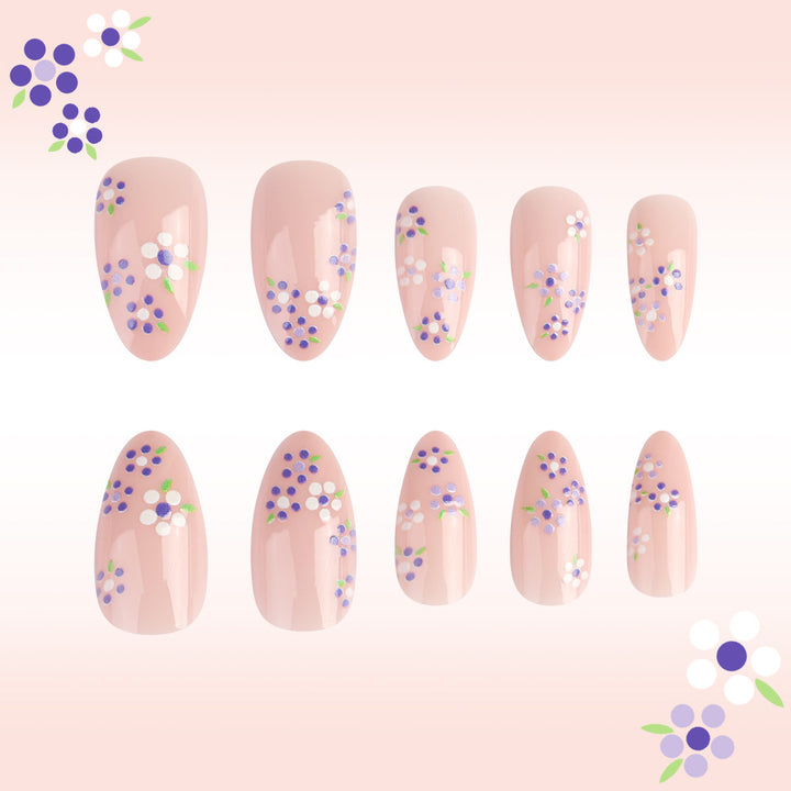 Blumen Design Press-On Nail Art Set Karnz 1787543104
