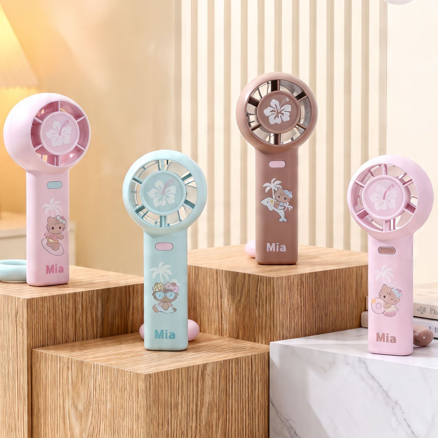 Damen Tragbarer USB Handventilator mit einzigartigem Tiermotiv Karnz