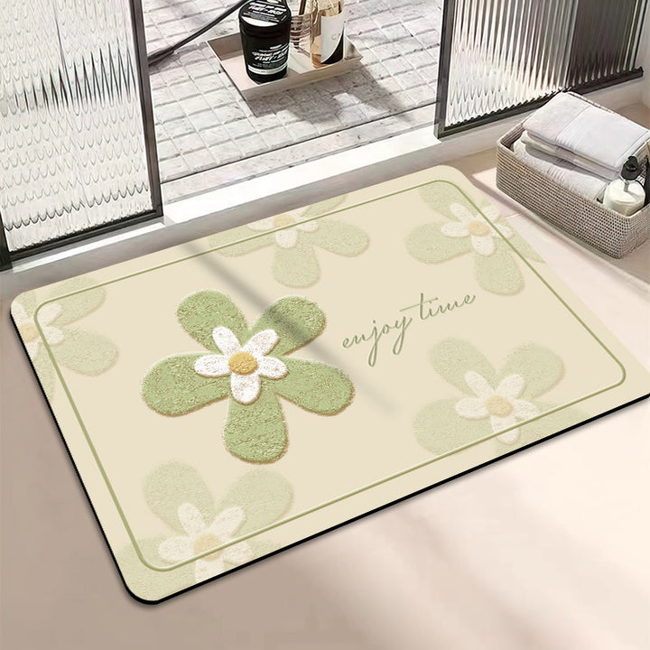 Chic inspirierendes florales Badematte
