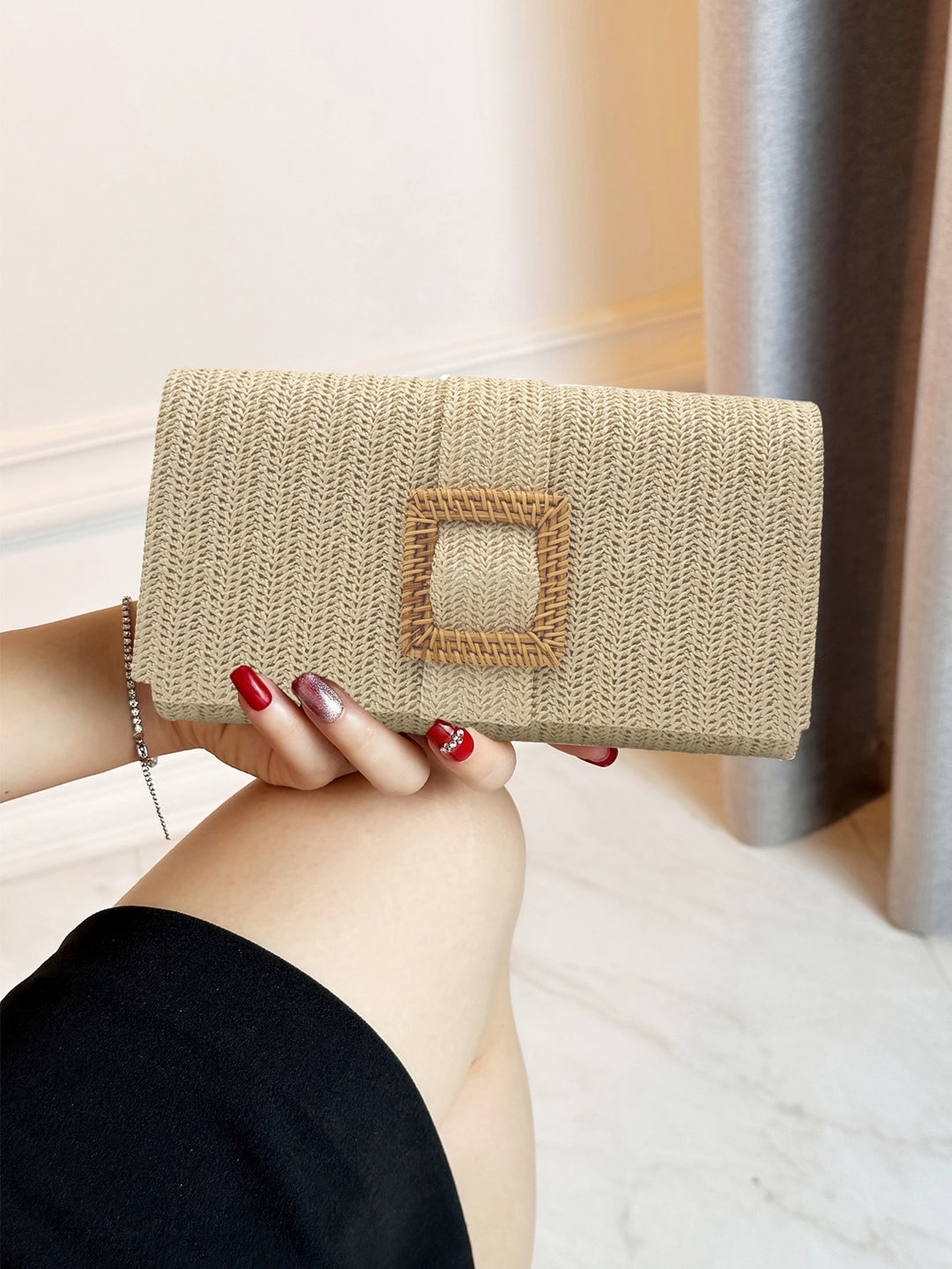 Gewebte Clutch Tasche
