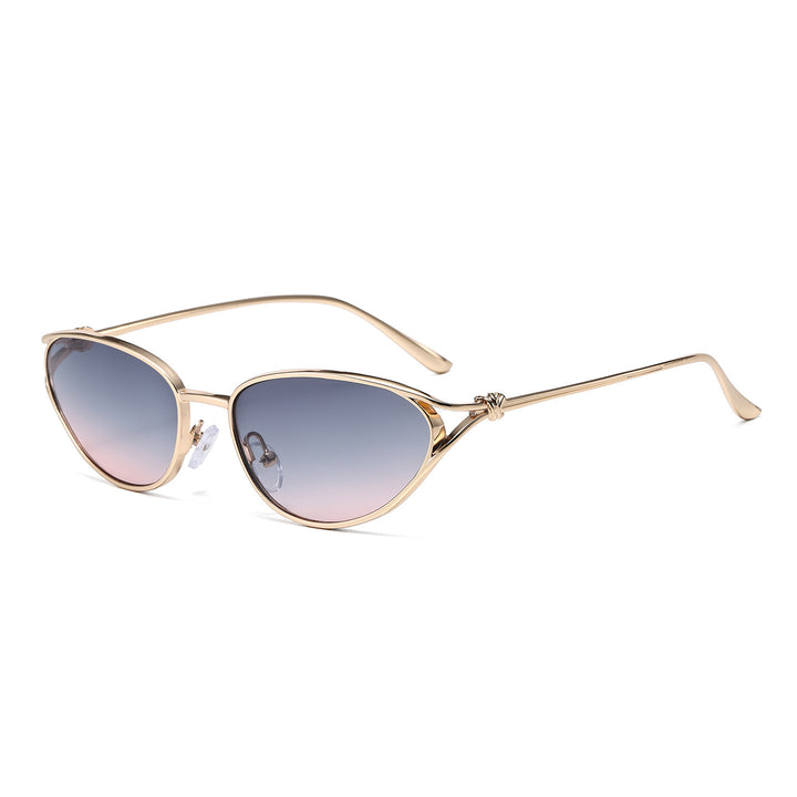 Cat-Eye Sonnenbrille mit eleganten metallischen Akzenten Karnz