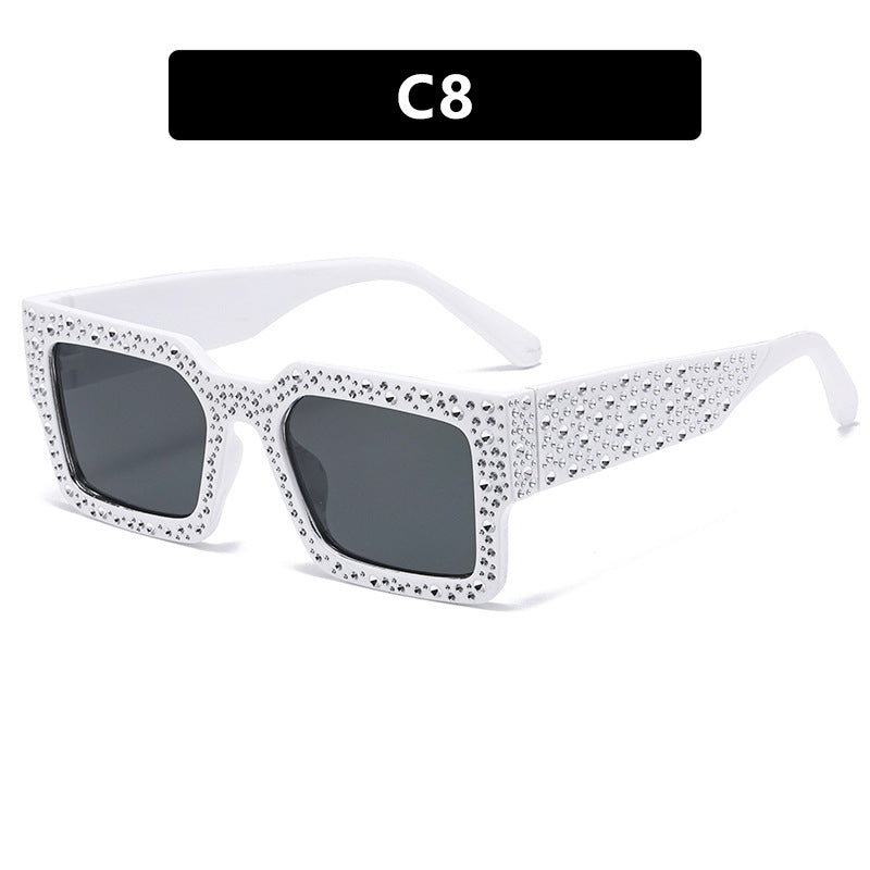 Damen extravagante Sonnenbrille mit funkelndem Akzent Karnz