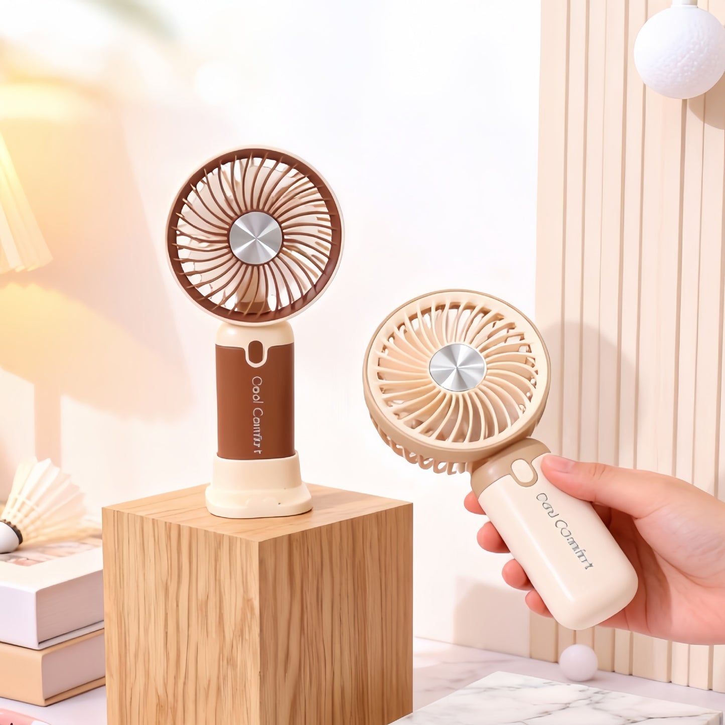 Damen Tragbarer Handventilator mit USB-Ladefunktion Karnz