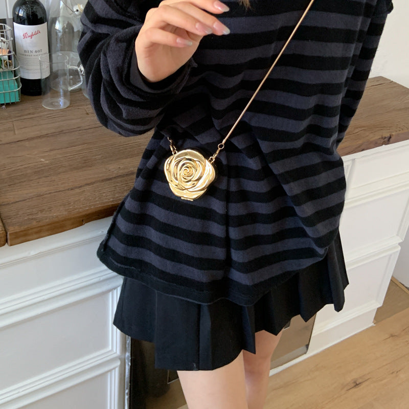 Elegantly Crafted Rose-Shaped Crossbody Bag Karnz
