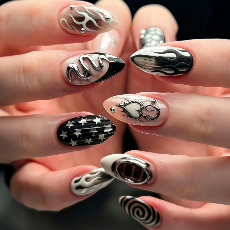 Künstlerisches Nageldesign Sammlung