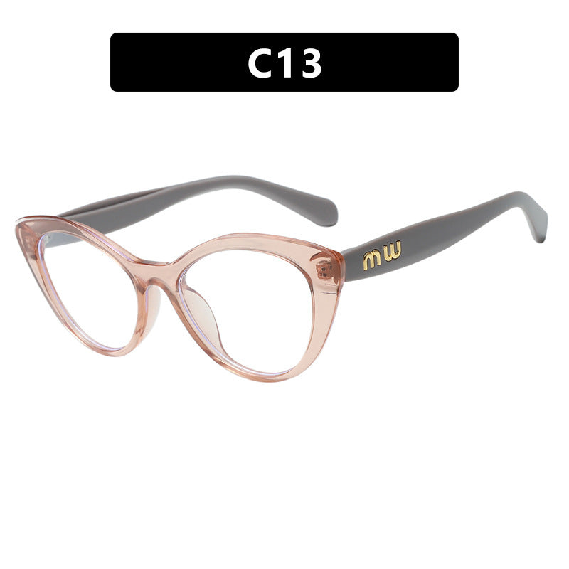 Damen elegante Cat-Eye Sonnenbrille mit luxuriösem hochwertigen Rahmen Karnz
