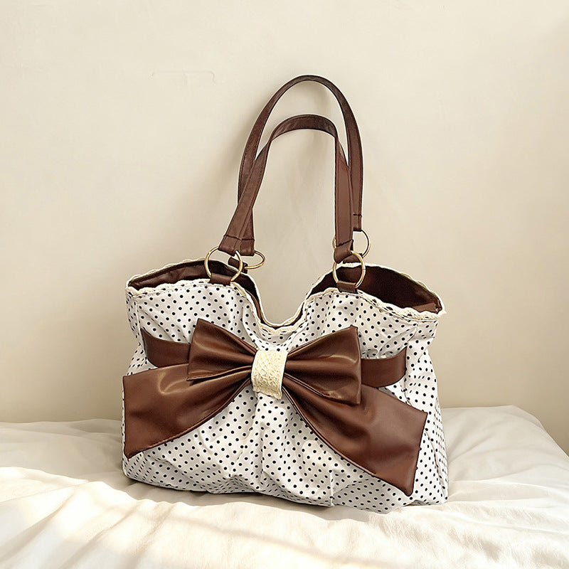 WoBow-Verzierte Pünktchen-Handtasche Karnz