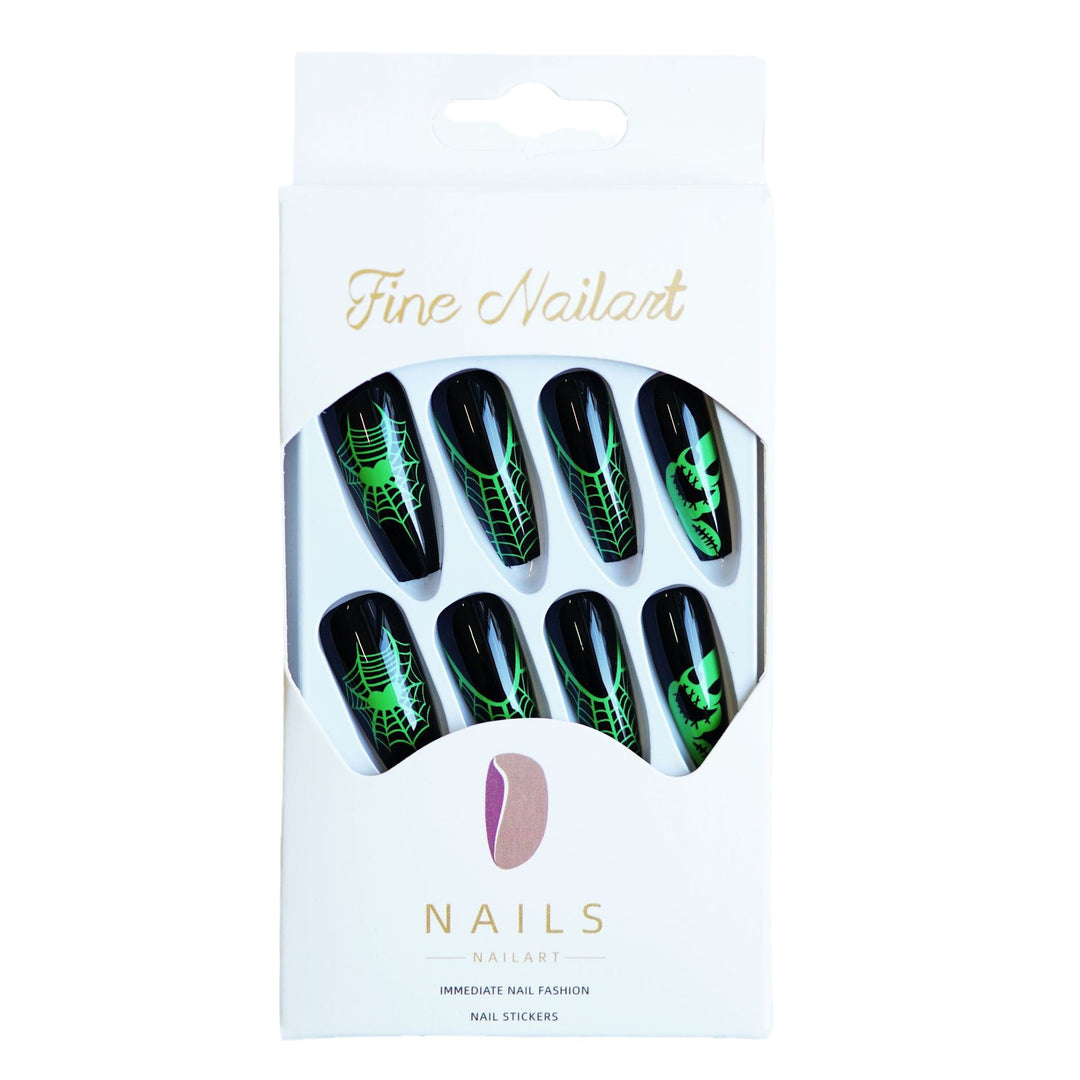 Halloween-Themen Stiletto Press-On Nail Art Karnz