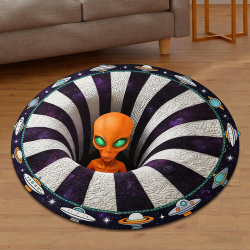 Alien-Themen 3D Illusions-Teppich