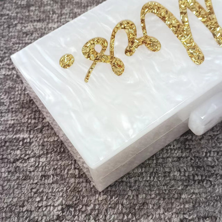 Elegante Acryl Brauttasche