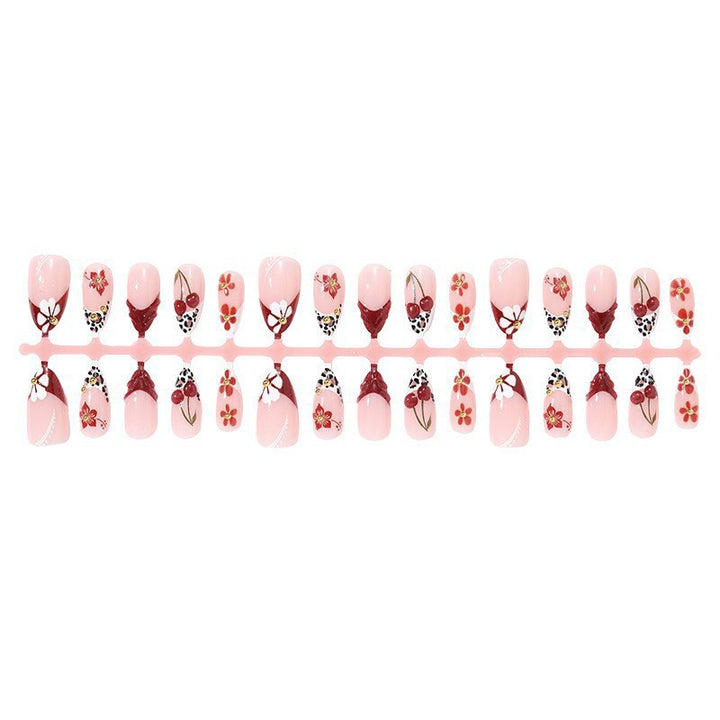 Floral Blossom Dekorative Press-On Nagelset