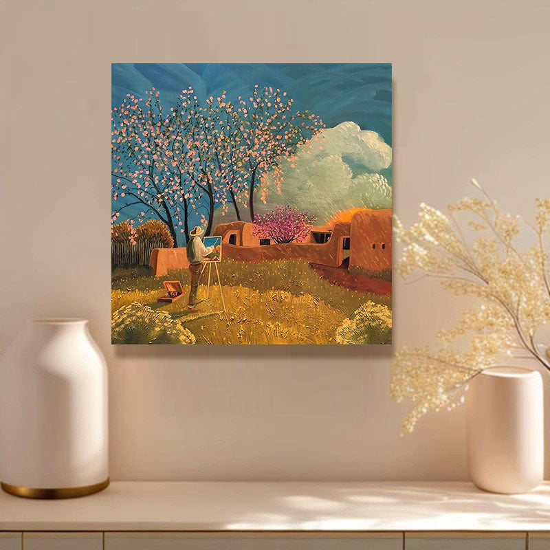 Szenisches Winterlandschaft Leinwandkunst