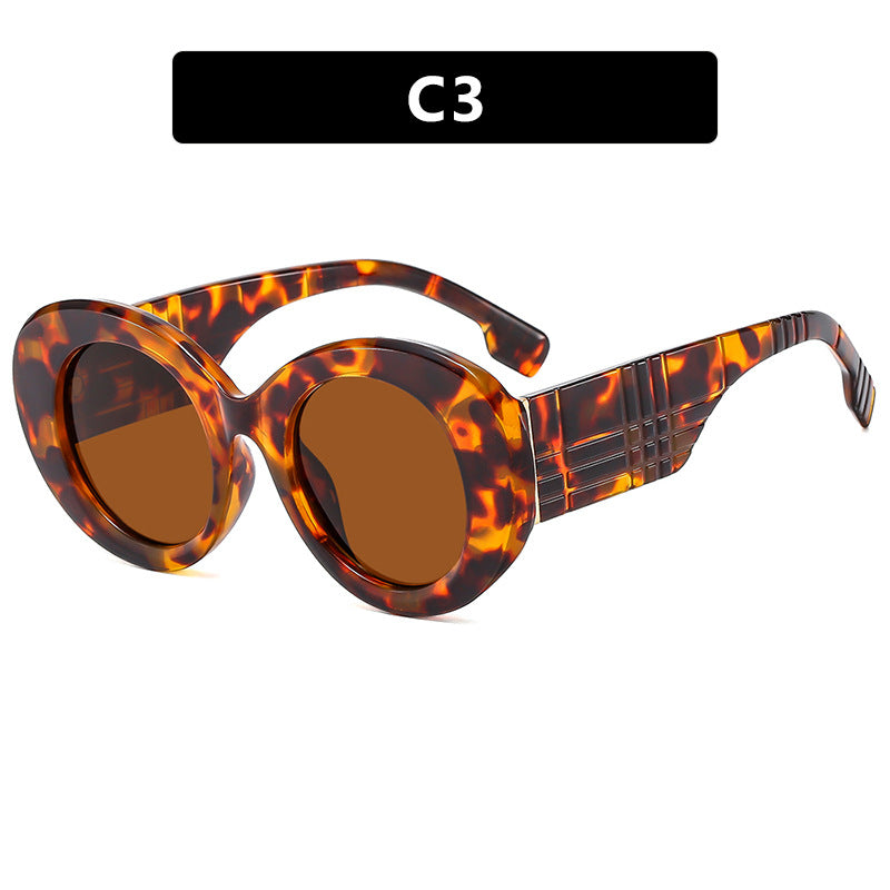 Damen extravagante Sonnenbrille mit kreativem Rahmendesign und schützendem UV-Filter Karnz