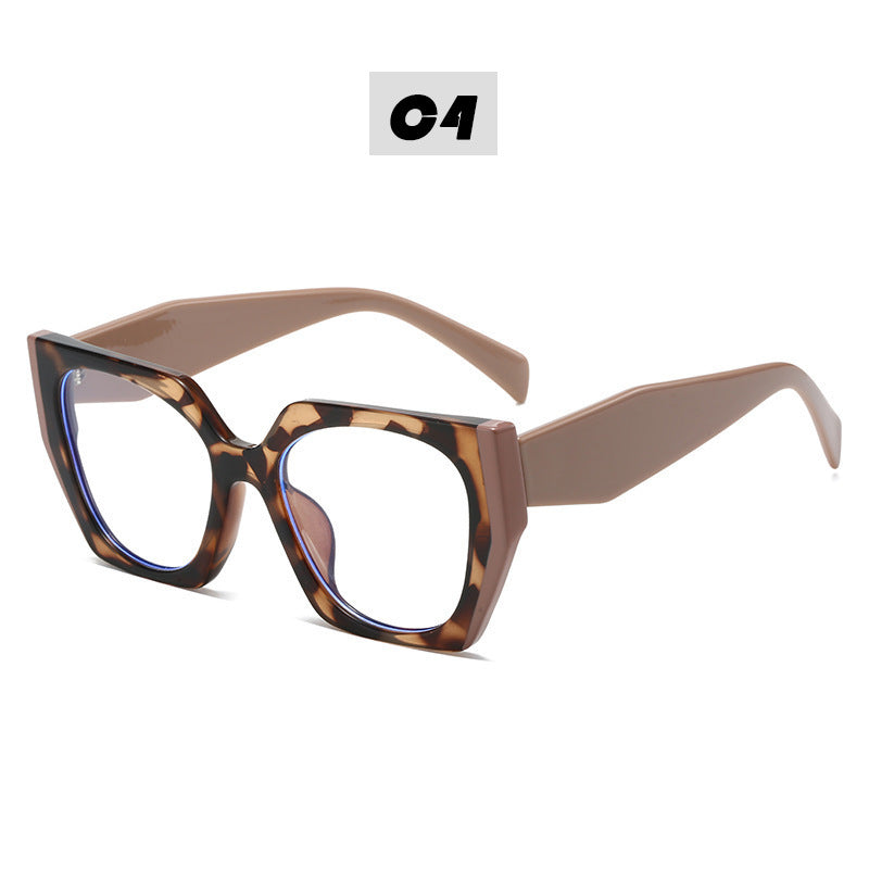 Damen Modische Oversized Brille Karnz