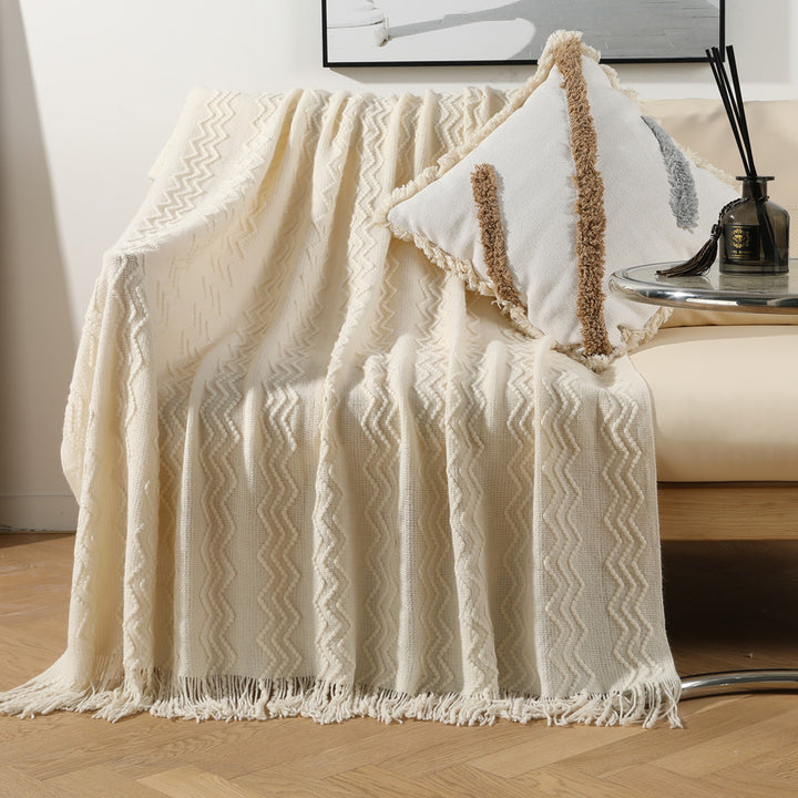 Stylische Texturierte Wurfdecke