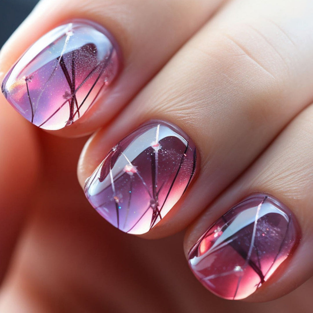 Künstlerische Ombre Nagelverlängerungen Karnz