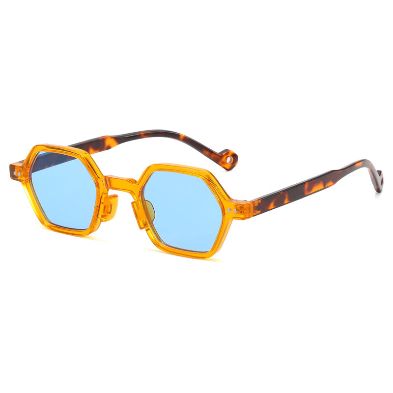 Damen Geometrische Sonnenbrille im modernen Hexagon-Design Karnz