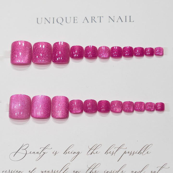 Glitzernde Pediküre Nagelkunst