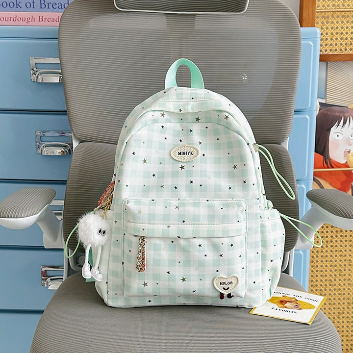 Stylischer kariert Mini Rucksack Karnz