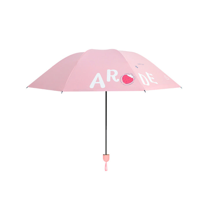 Damen Faltbarer Regenschirm mit fröhlichem Design Karnz