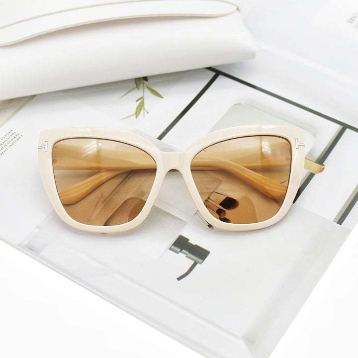 Damen Cat-Eye Sonnenbrille mit eleganten Akzenten Karnz