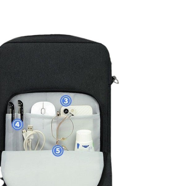 Unisex Moderne Laptoptasche mit mehreren Fächern und ergonomischem Tragesystem Karnz
