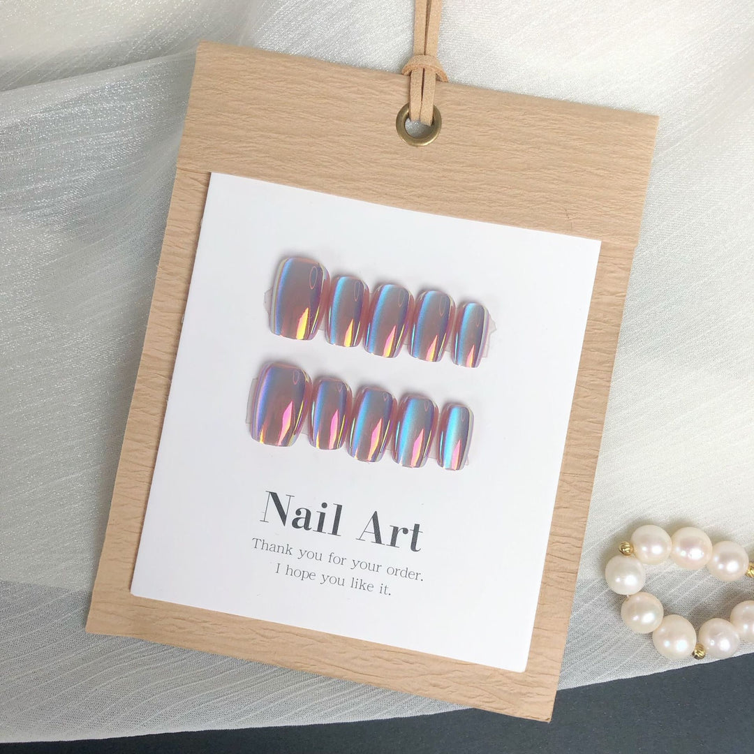 Glänzendes Gradient Press-On Nagelset