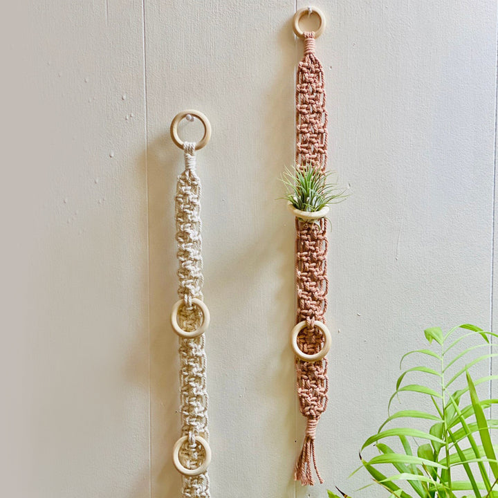 Macrame Wand Pflanzenhalter Karnz