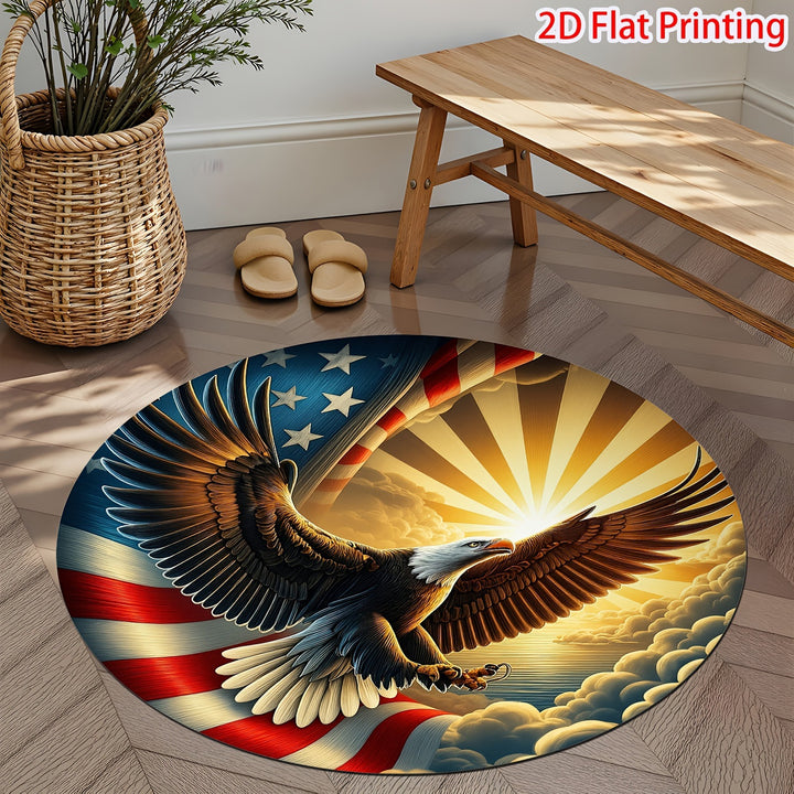 Dekorativer patriotischer herzförmiger Teppich