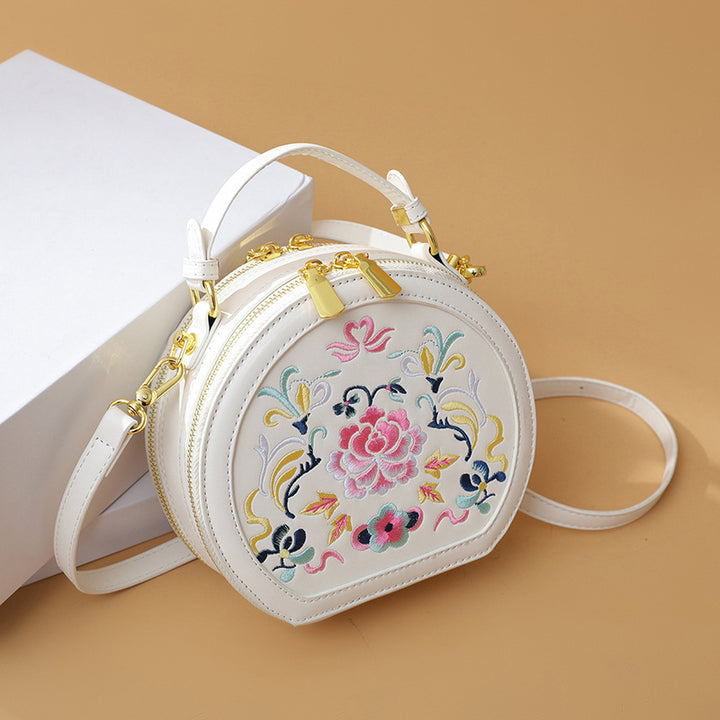 Vintage Florale Bestickte Handtasche Karnz
