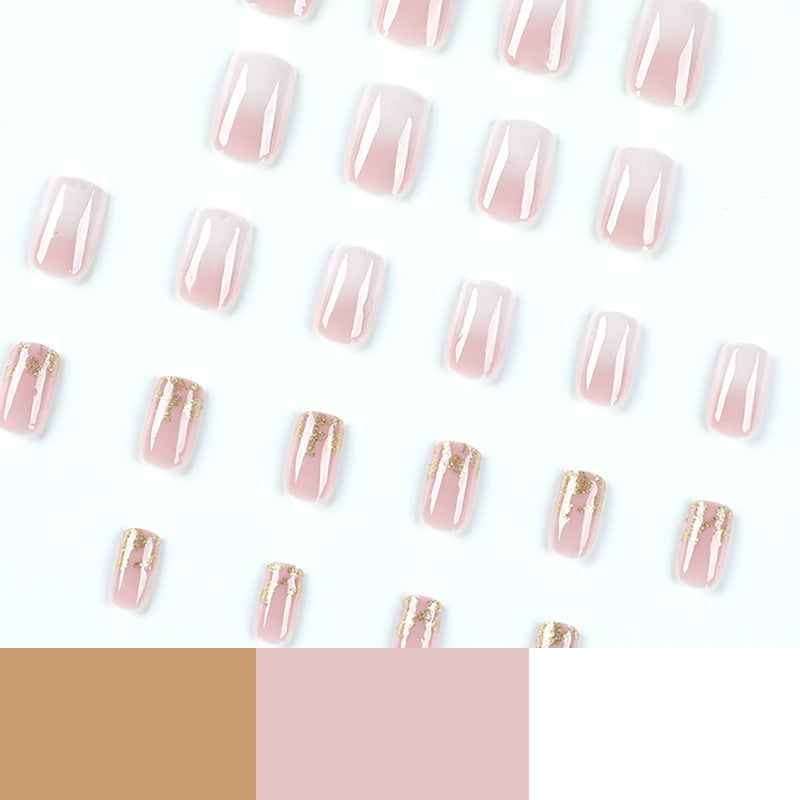 Kunstvolle Gel-Nägel mit Glitzer und Ombre-Effekt Karnz