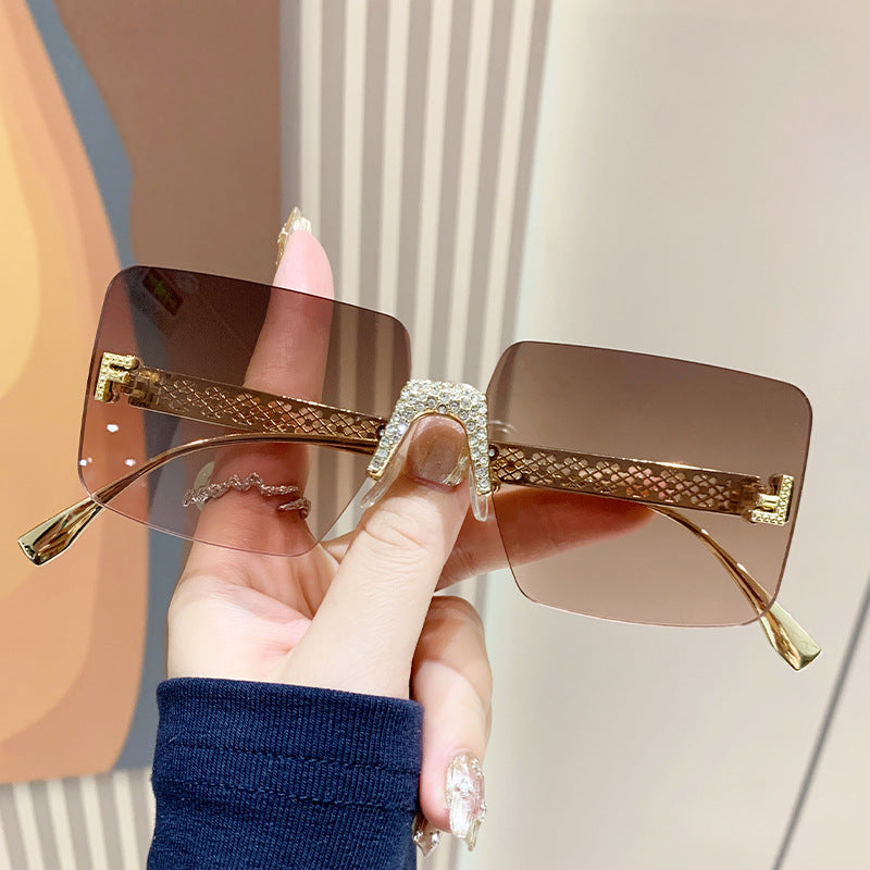 Damen extravagante hexagonale Sonnenbrille Karnz