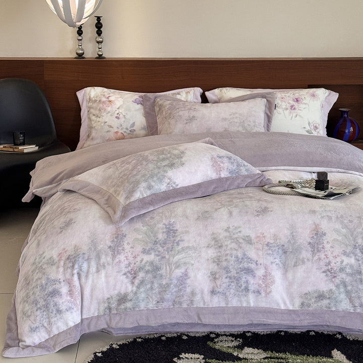 Bettbezug-Set mit feinem Paisley-Muster, Wendefunktion und weich angerautem Innenbezug