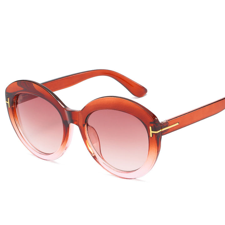 Oversized Gradient Lens Sonnenbrille Karnz
