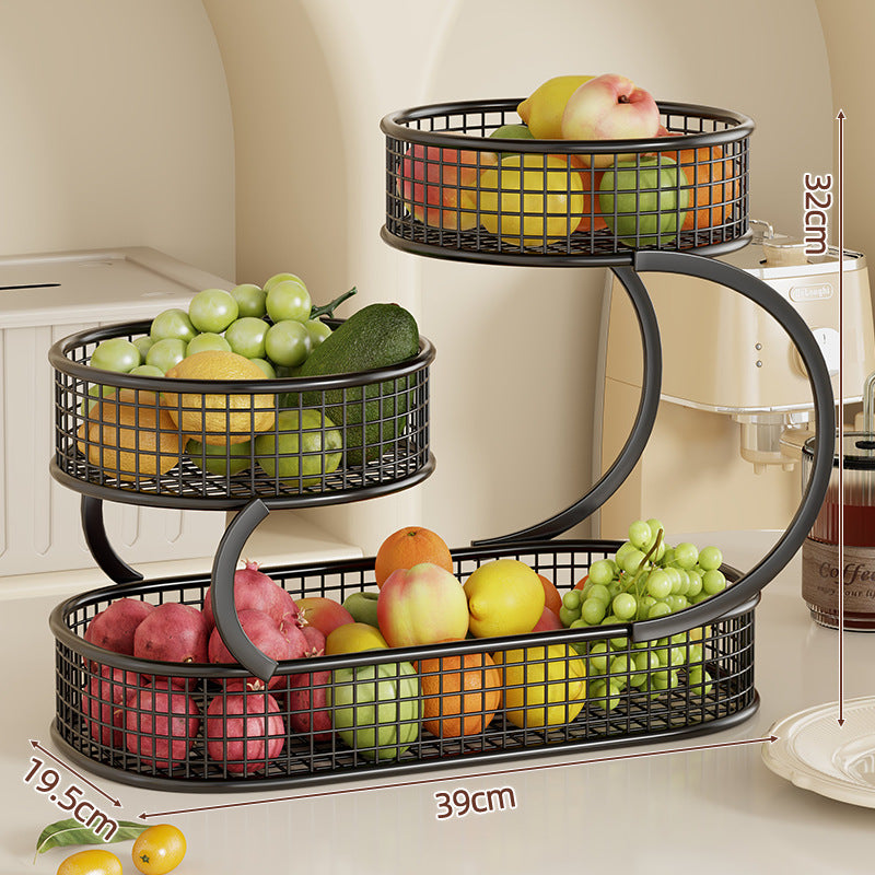 Drei-Tier Metall Küche Obst und Gemüse Lager Organizer