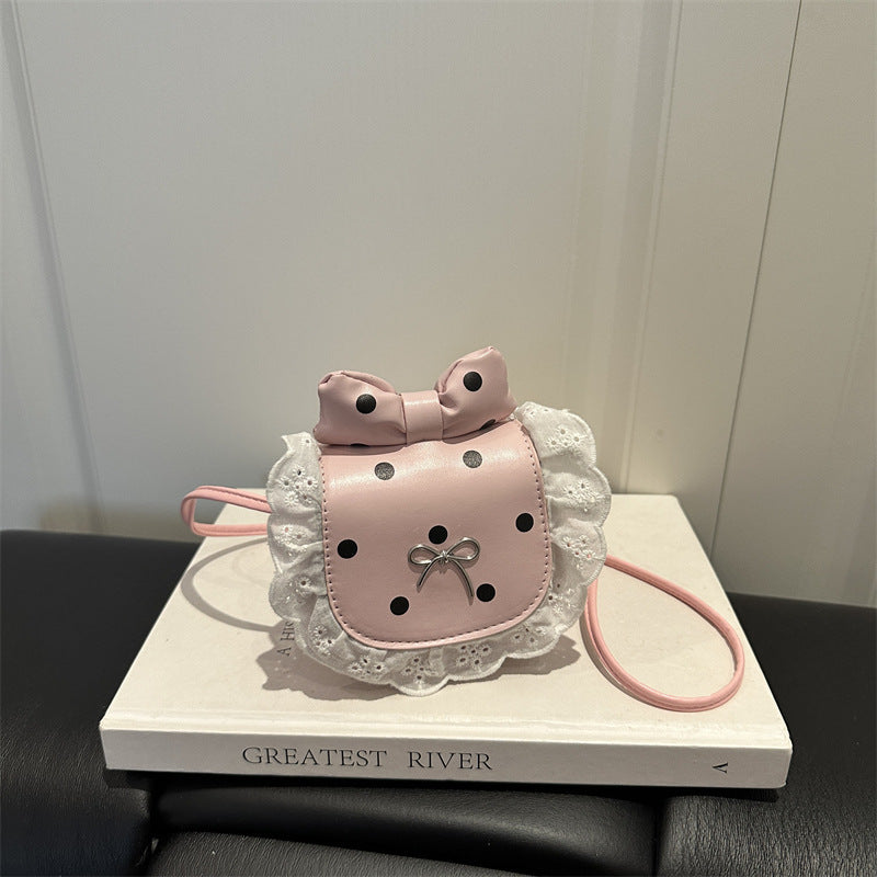 Verspielte Mini-Crossbody-Tasche mit Schleifenverzierung
