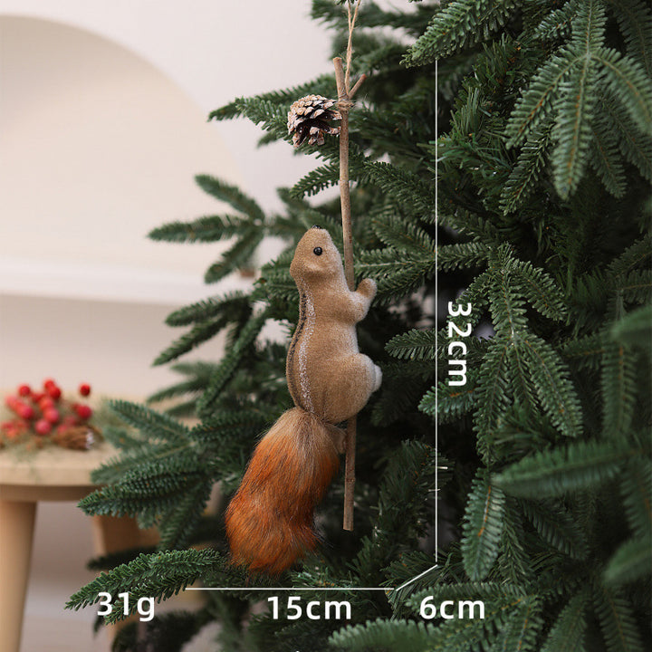 Niedliche Dekorationsfigur mit Eichhörnchenmotiv Karnz