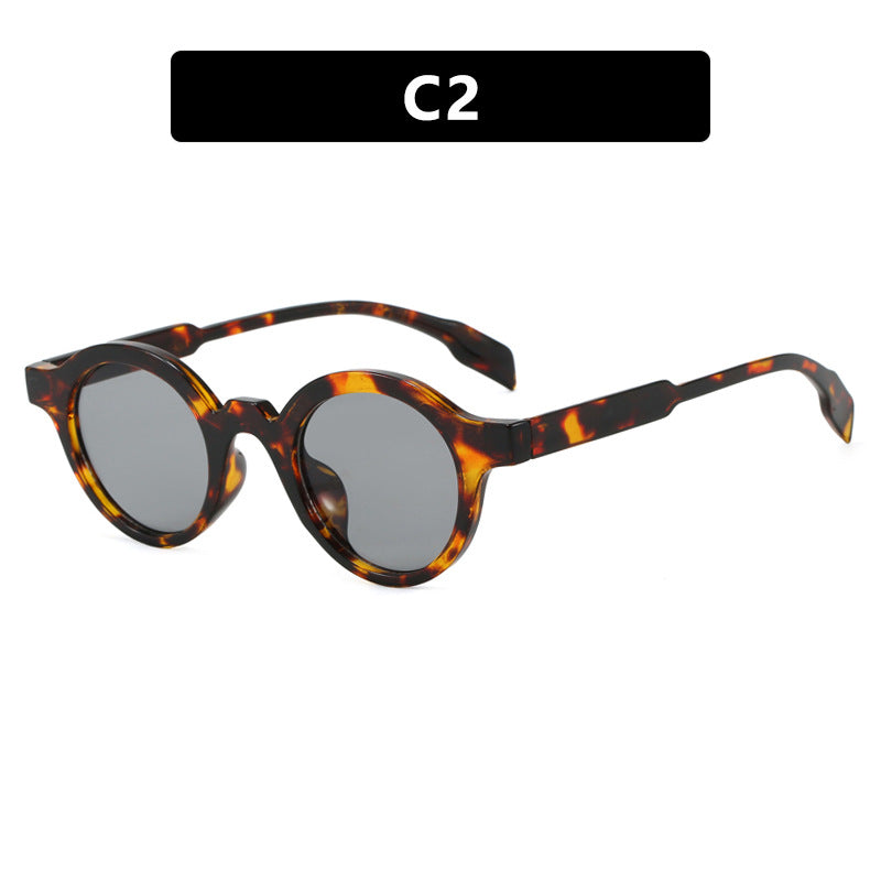 Damen modische runde Sonnenbrille mit hochwertigem, flexiblem Rahmen Karnz