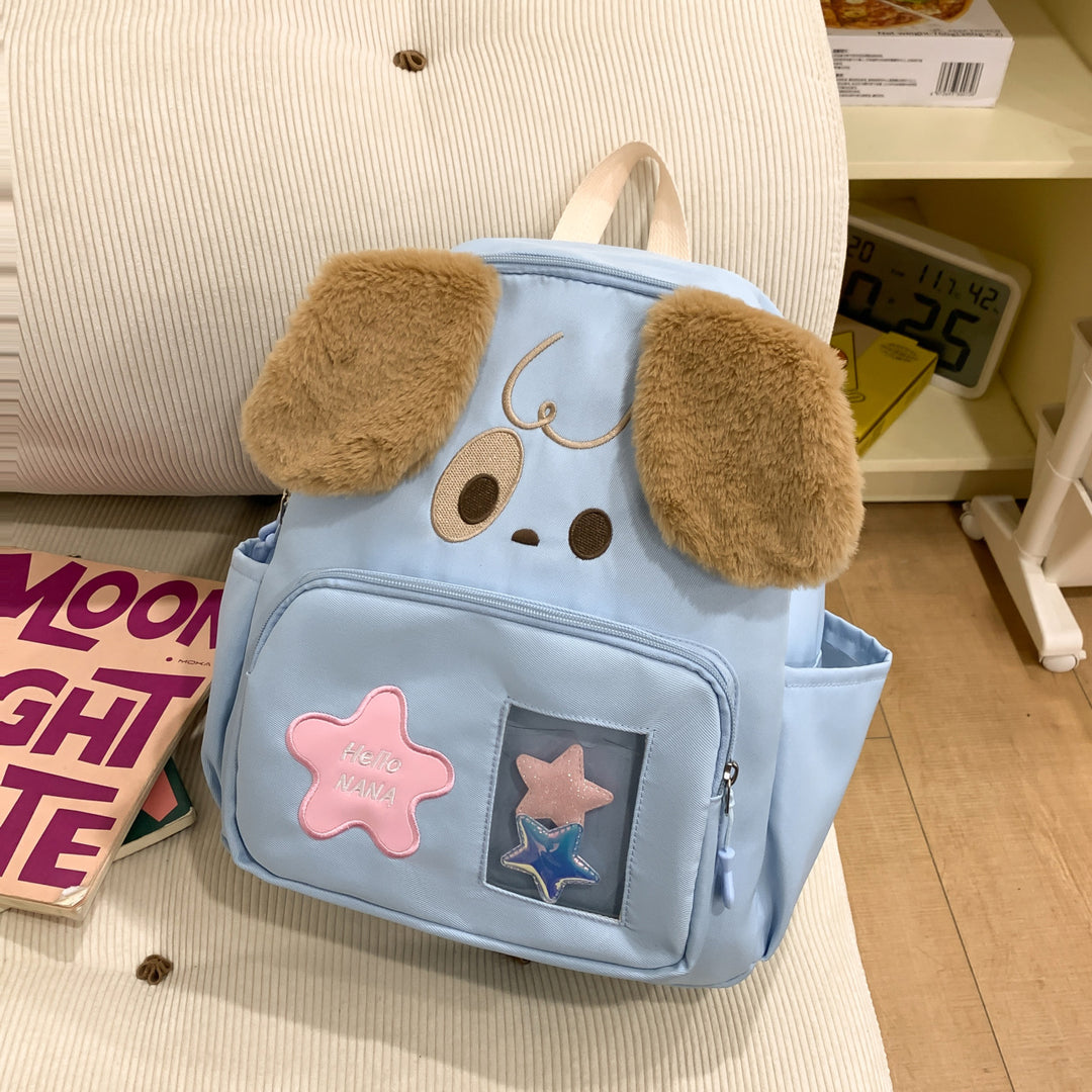 Kawaii Plüsch-Rucksack mit Hundedesign Karnz