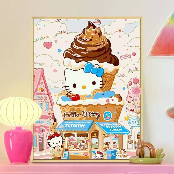 Niedliches bäckerei-themed Wandkunstdruck Karnz