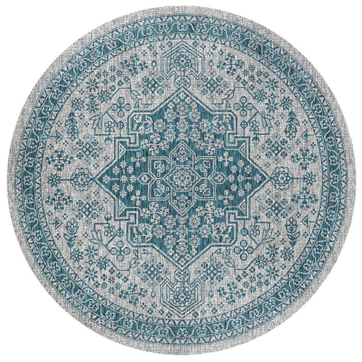 Runder geometrisches Muster Bereichsteppich