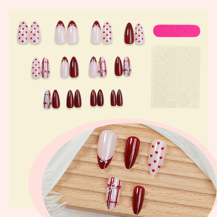 Herz-Themen Press-On Nagelset Karnz