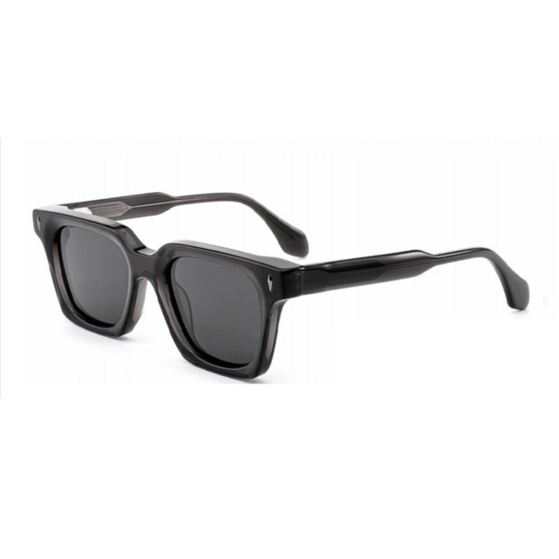 Damen klassische quadratische Sonnenbrille mit robustem Rahmen und UV-Schutz Karnz